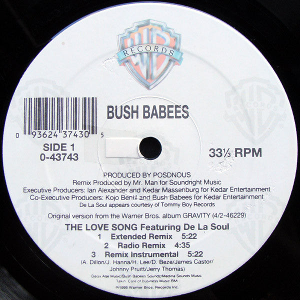 Bush Babees* - The Love Song (The Remix) (12"")