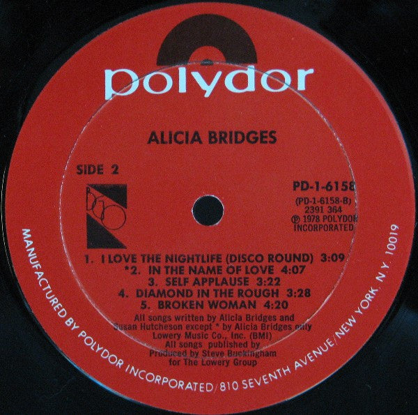 Alicia Bridges - Alicia Bridges (LP, Album, Mon)