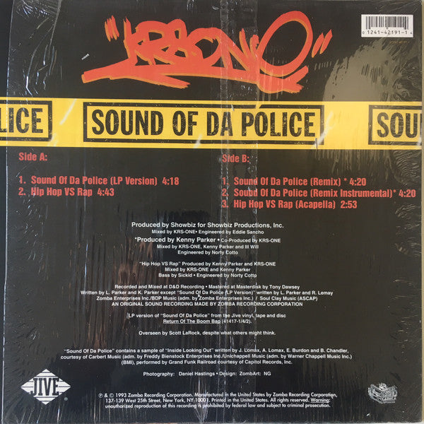 KRS-One - Sound Of Da Police (12"", Maxi)