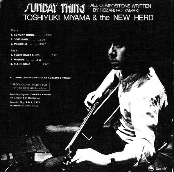 Toshiyuki Miyama & The New Herd - Sunday Thing (LP, Album)