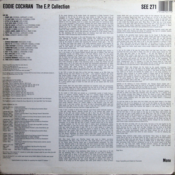 Eddie Cochran - The EP Collection (LP, Comp, Mono)
