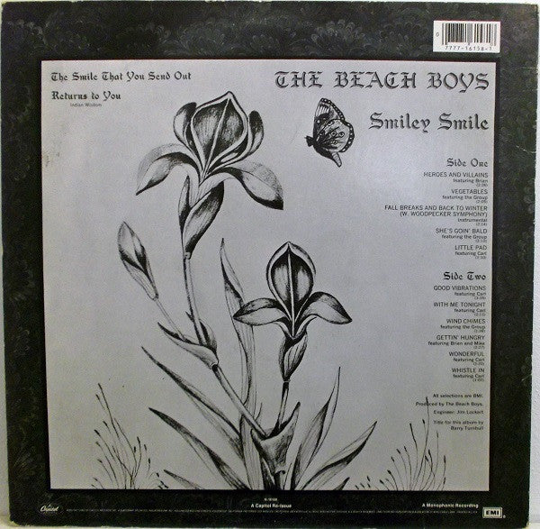 The Beach Boys - Smiley Smile (LP, Album, Mono, RE)