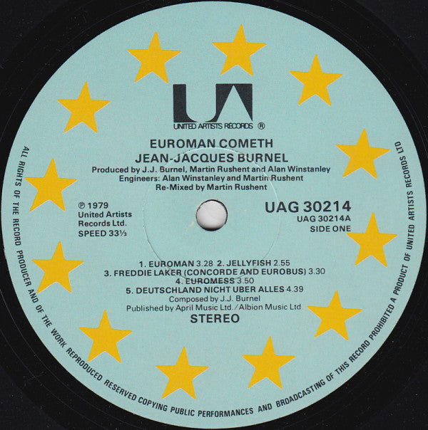 J.J. Burnel - Euroman Cometh (LP, Album)