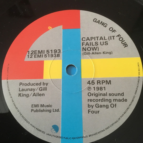 Gang Of Four - To Hell With Poverty (12"")