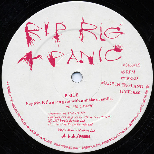 Rip Rig + Panic* - Bob Hope Takes Risks (12"", Single)