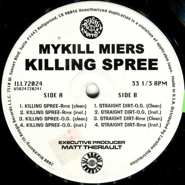 Mykill Miers - Killing Spree (12"")