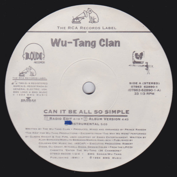 Wu-Tang Clan - Can It Be All So Simple / Wu-Tang Clan Ain't Nuthing...