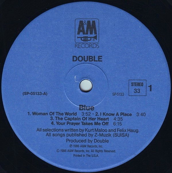 Double - Blue (LP, Album, Ind)