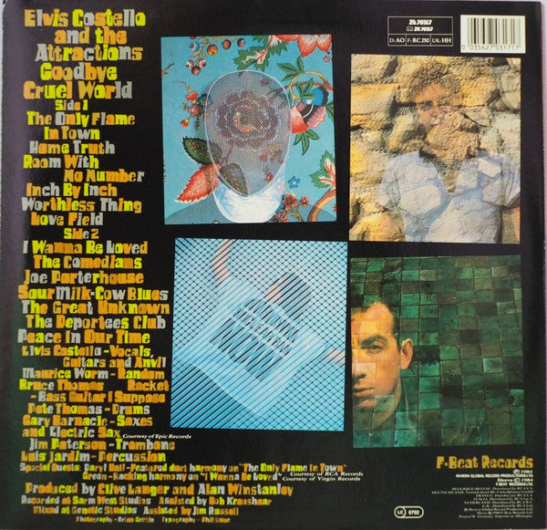 Elvis Costello And The Attractions* - Goodbye Cruel World (LP, Album)