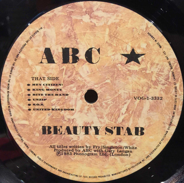 ABC - Beauty Stab (LP, Album)