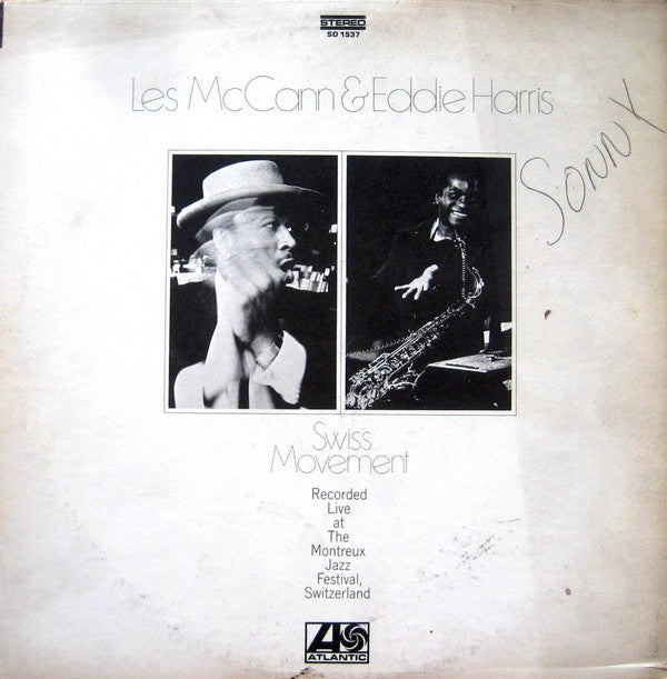 Les McCann & Eddie Harris - Swiss Movement (LP, Album, Mon)