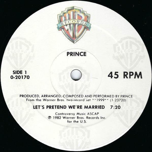 Prince - Let's Pretend We're Married (12"", Maxi, SRC)