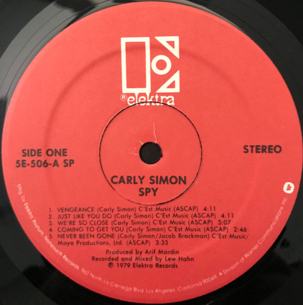Carly Simon - Spy (LP, Album, SP )