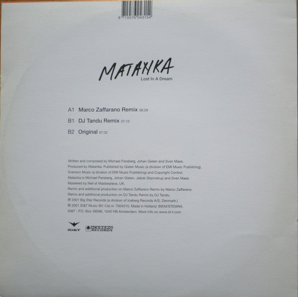 Matanka - Lost In A Dream (12"")