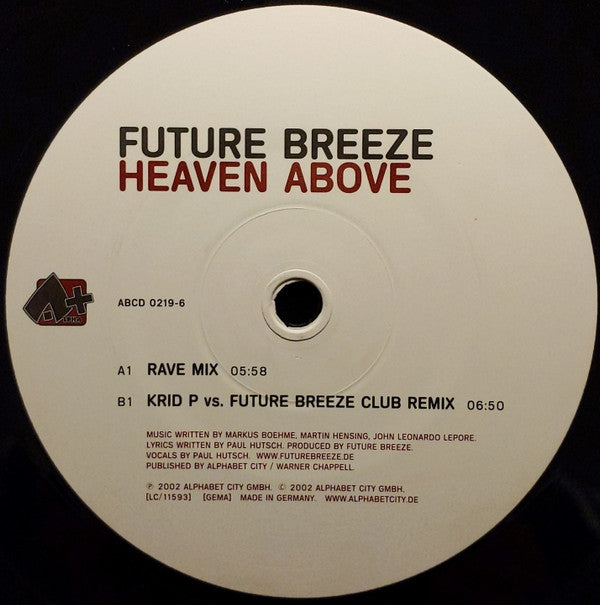 Future Breeze - Heaven Above (12"")