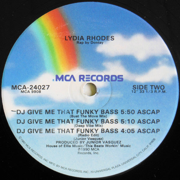Lydia Rhodes - DJ Give Me That Funky Bass (12"")