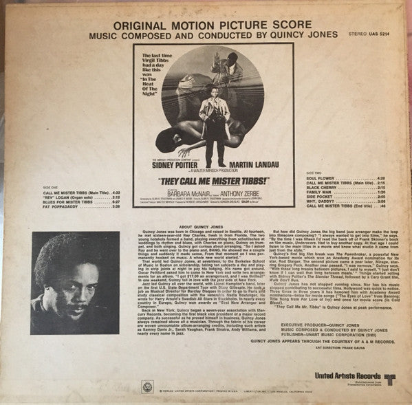 Quincy Jones - They Call Me Mister Tibbs (LP, Album)