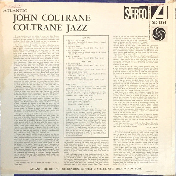 John Coltrane - Coltrane Jazz (LP, Album)