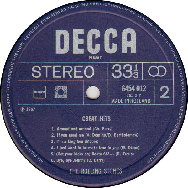 The Rolling Stones - Great Hits (LP, Comp)
