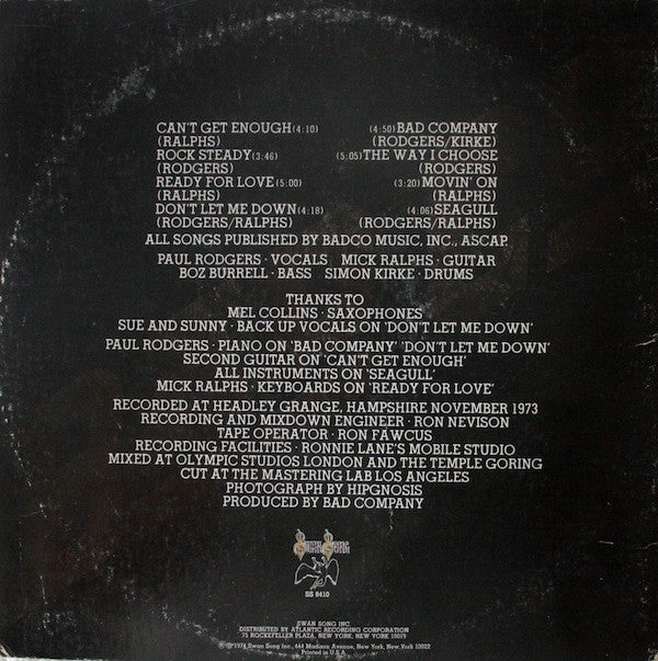 Bad Company (3) - Bad Company (LP, Album)