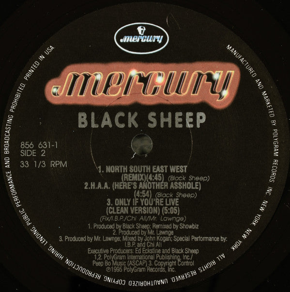 Black Sheep - North South East West (12"", Single)