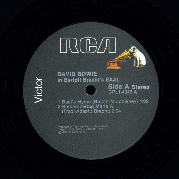 David Bowie - David Bowie In Bertolt Brecht's Baal (12"", EP)