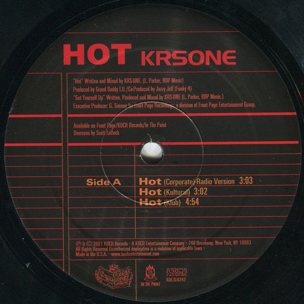 KRS-One - Hot (12"")