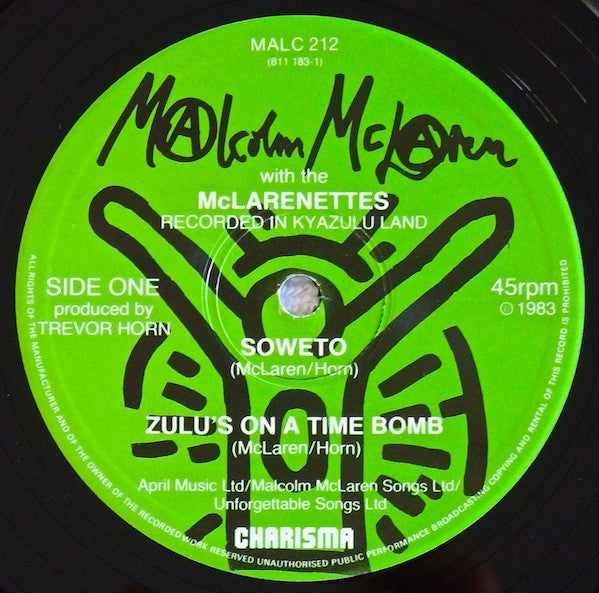 Malcolm McLaren, The McLarenettes - Soweto (12"", Single)