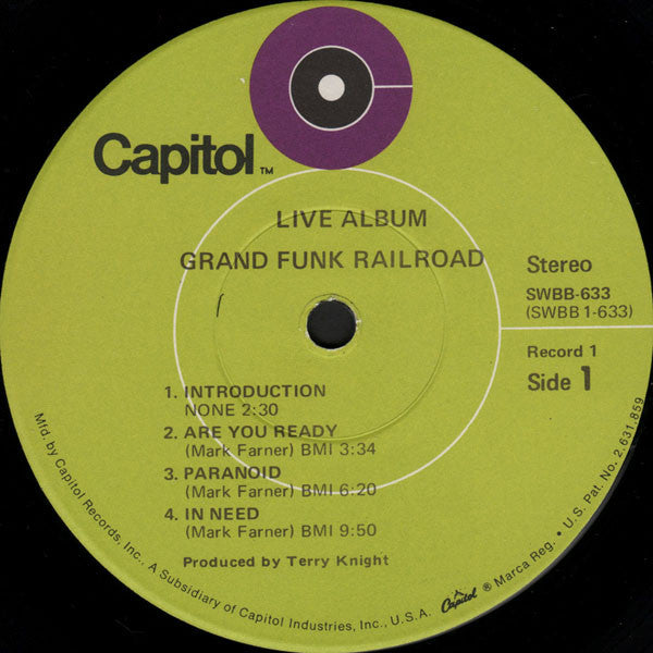 Grand Funk* - Live Album (2xLP, Album, Win)
