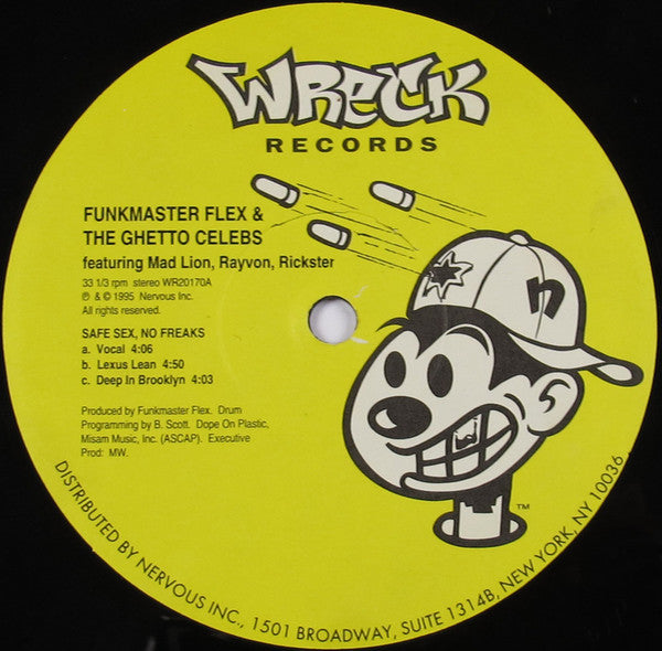 Funkmaster Flex & The Ghetto Celebs - Safe Sex, No Freaks (12"")