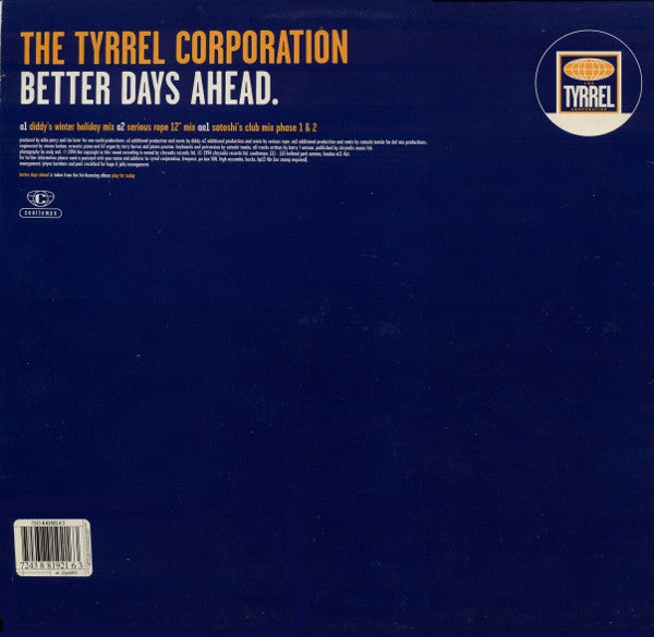 The Tyrrel Corporation - Better Days Ahead (12"")