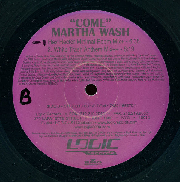 Martha Wash - Come (2x12"", Ltd)
