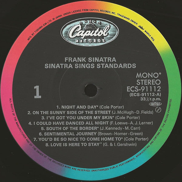 Frank Sinatra - Sinatra Sings Standards (LP, Comp, Mono, RE)