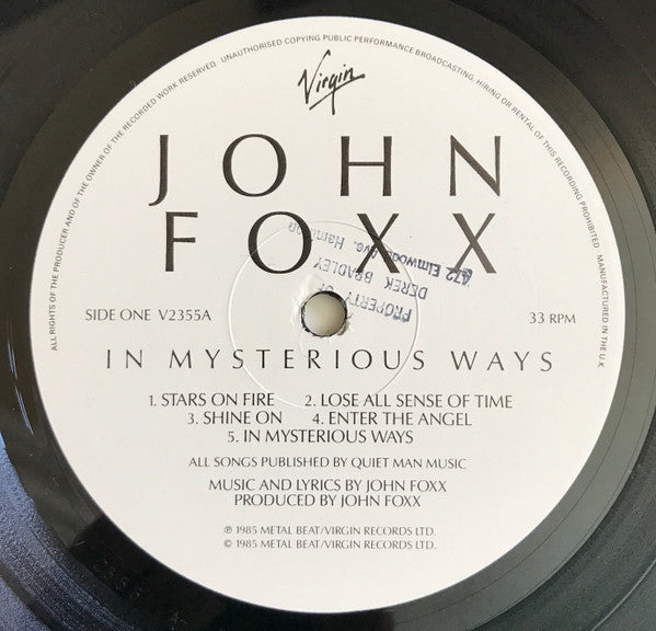 John Foxx - In Mysterious Ways (LP, Album)