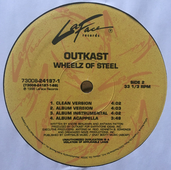 OutKast - ATLiens / Wheelz Of Steel (12"")