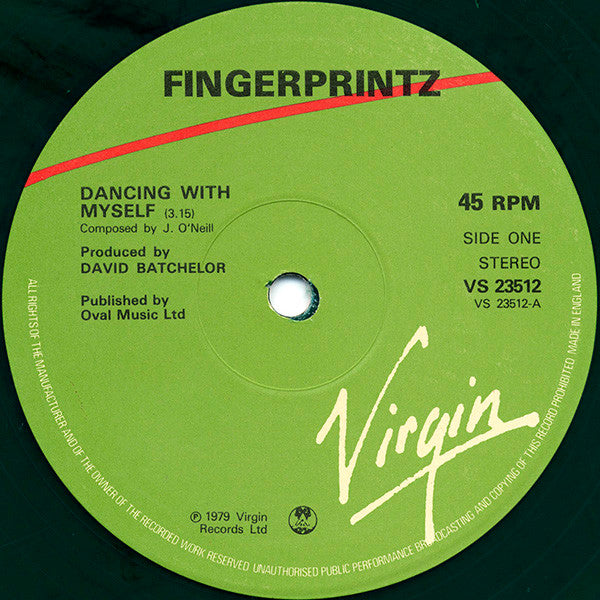 Fingerprintz (2) - Dancing With Myself (12"", Single, Gre)