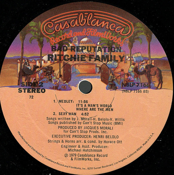 The Ritchie Family - Bad Reputation (LP, Album, PRC)