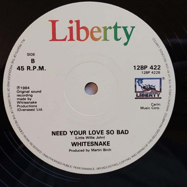 Whitesnake - Give Me More Time (12"", Single)