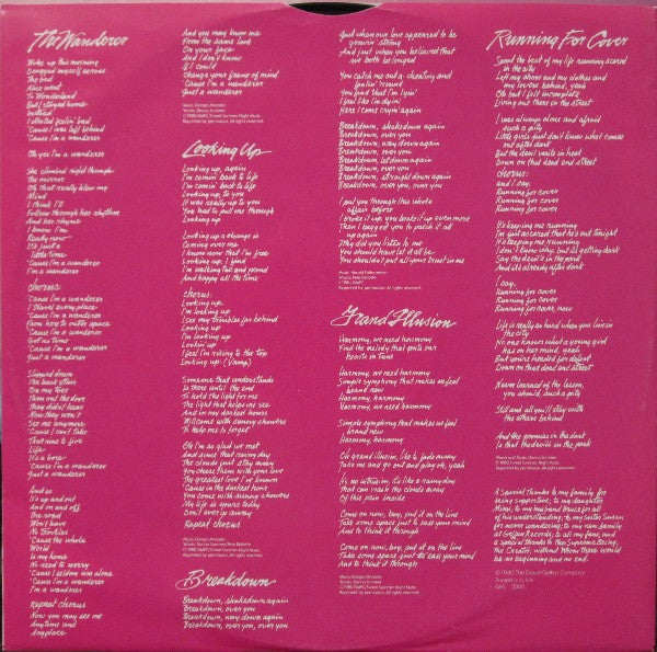 Donna Summer - The Wanderer (LP, Album, Win)