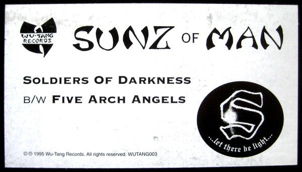 Sunz Of Man - Soldiers Of Darkness / Five Arch Angels (12"")