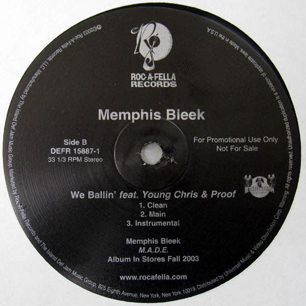Memphis Bleek - Need Me In Your Life (12"", Single, Promo)