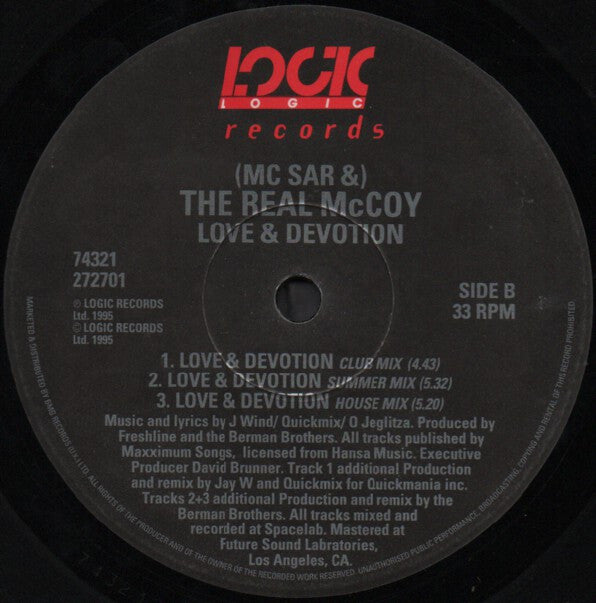 Real McCoy - Love & Devotion (12"", Single)