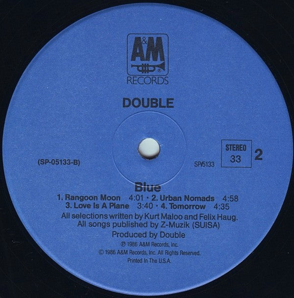 Double - Blue (LP, Album, Ind)