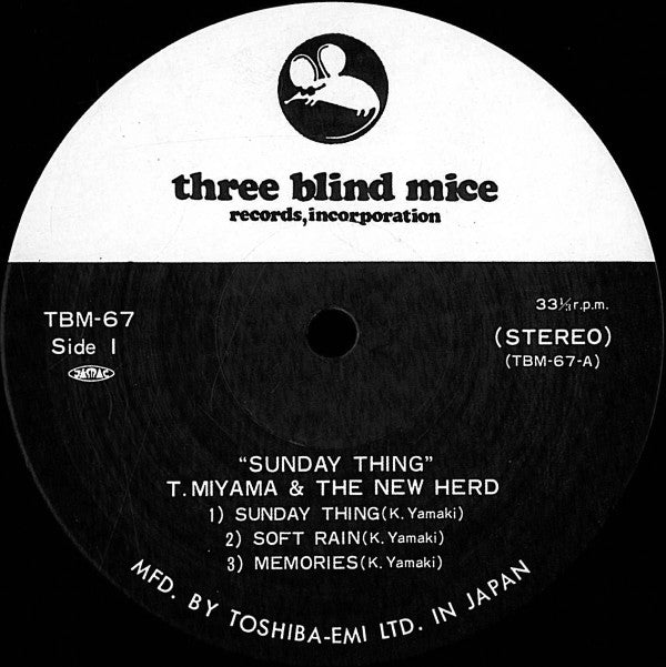 Toshiyuki Miyama & The New Herd - Sunday Thing (LP, Album)