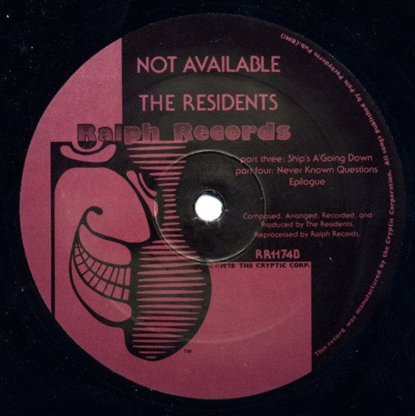 The Residents - Not Available (LP, Album, Pur)
