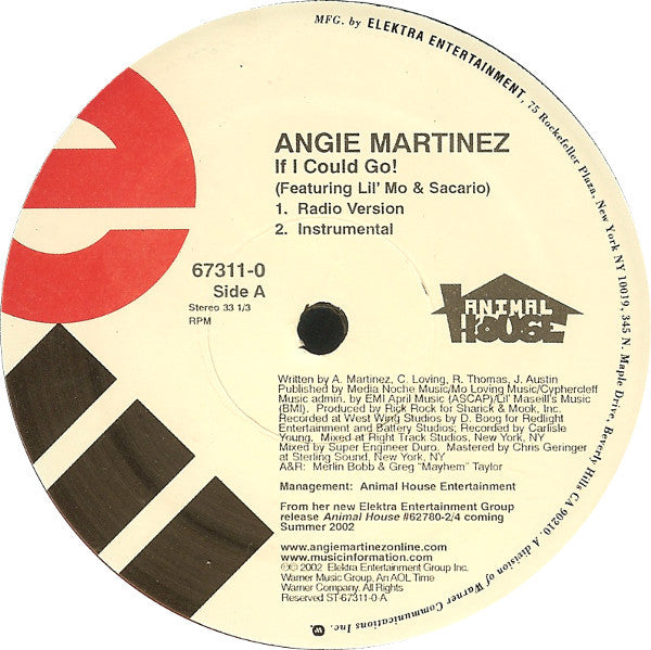 Angie Martinez - If I Could Go (12"")