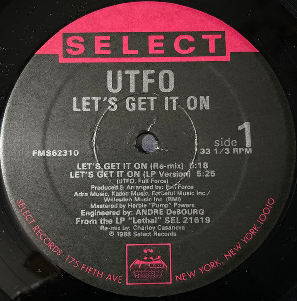 UTFO - Let's Get It On (12"")
