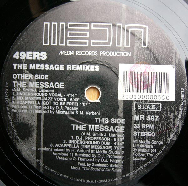 49ers - The Message (Remixes) (12"")
