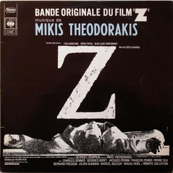 Mikis Theodorakis - Z (Bande Originale Du Film) (LP, Album)