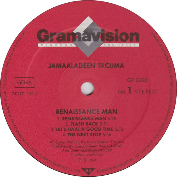 Jamaaladeen Tacuma - Renaissance Man (LP, Album)